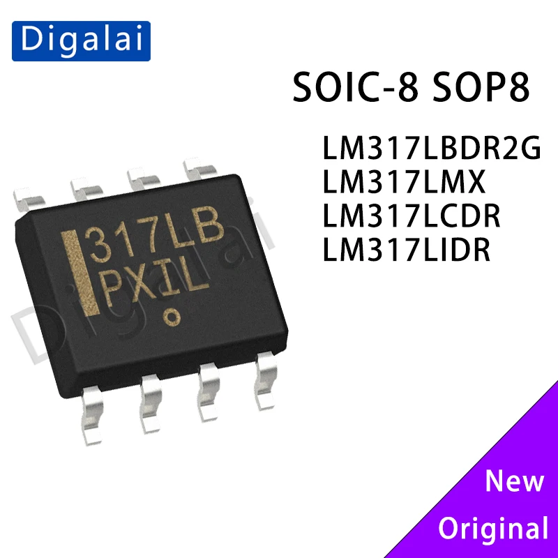 

LM317LBDR2G LM317LMX LM317LCDR LM317LIDR Original Adjustable LDO Linear Regulator IC Chip 1.2-37V 0.1A SOIC-8 Bulk Stock