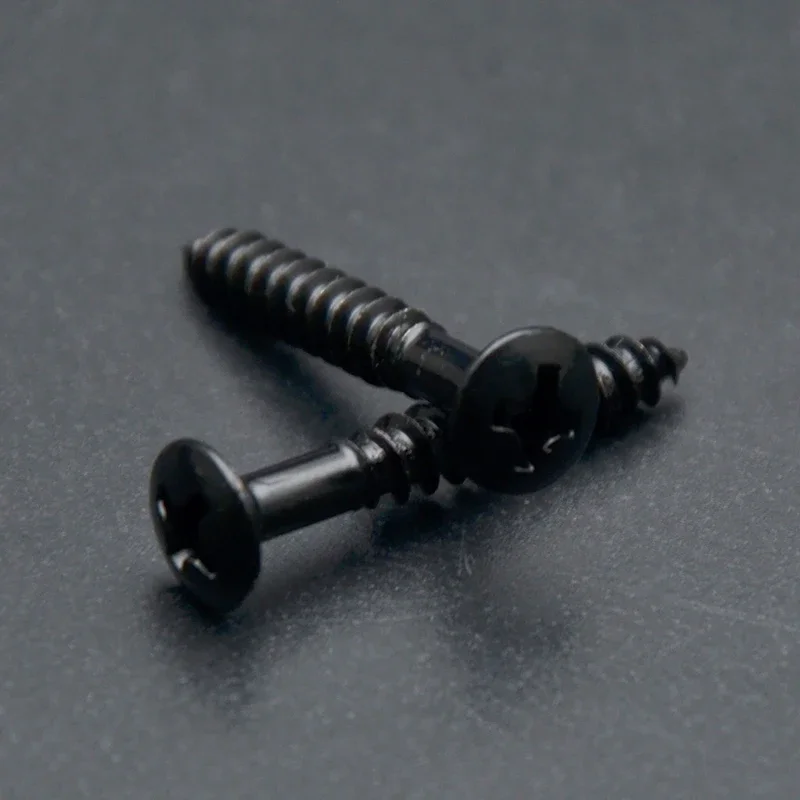 200Pcs 3.5x25MM TL Style Fixed Guitar Bridge Strap Button Screws Black Gold Chrome Music Screws for Musical Instruments