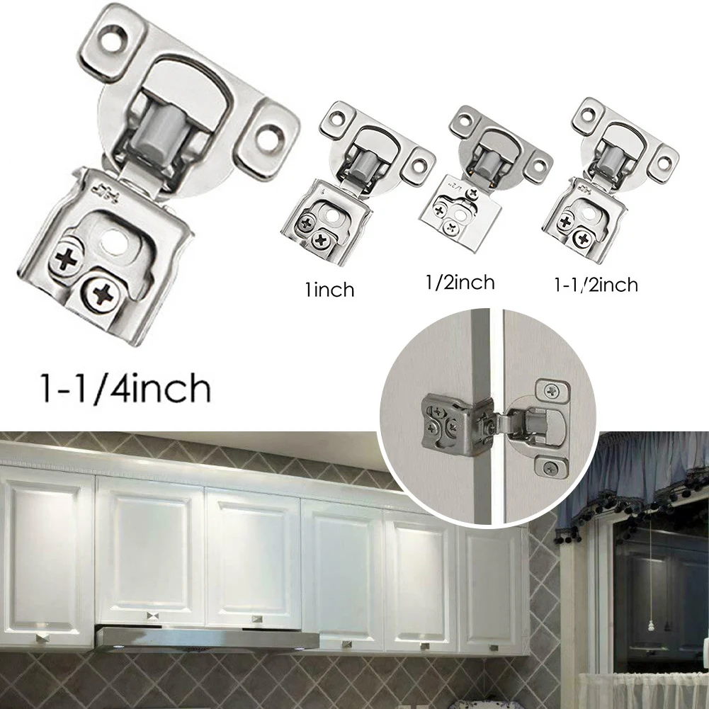 Hinges Overlay Soft Close 6 Way Compact Concealed Hinges For Kitchen Cabinets Short Arm- Hinge Silent Hinge Cabinet Door Buffer