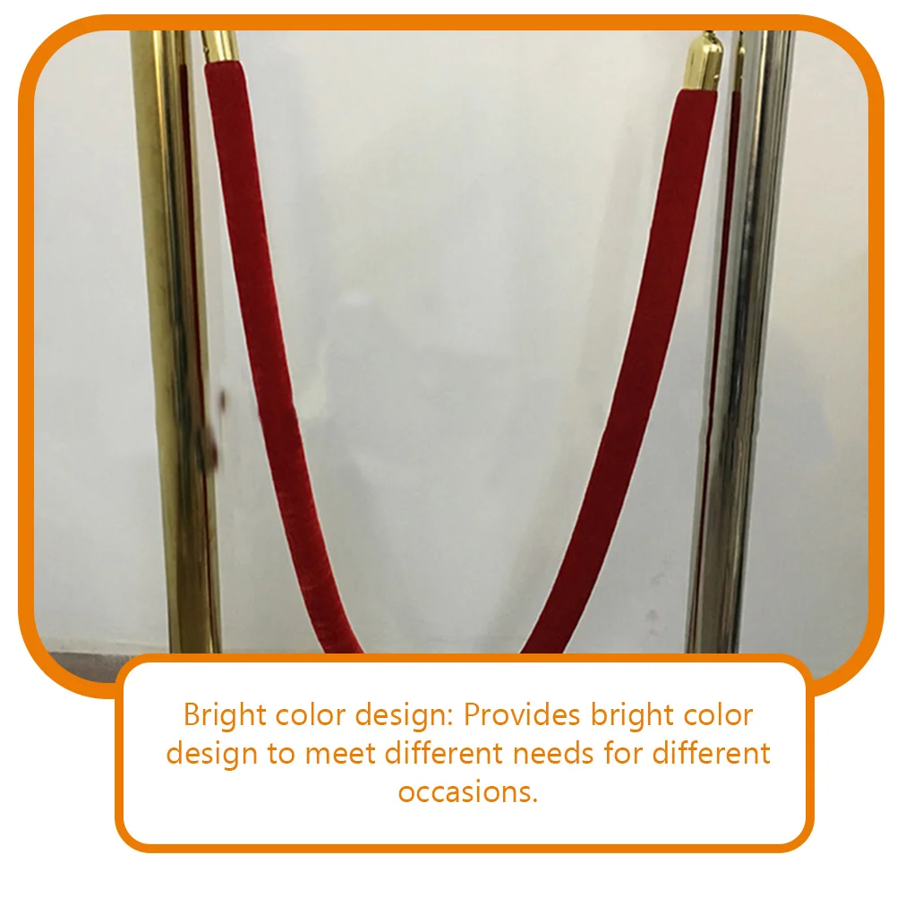 Concierge Post Lanyard Velvet Guardrail Rope Party Queue Barrier Stanchions Crowd Control Line Dividers Cloth