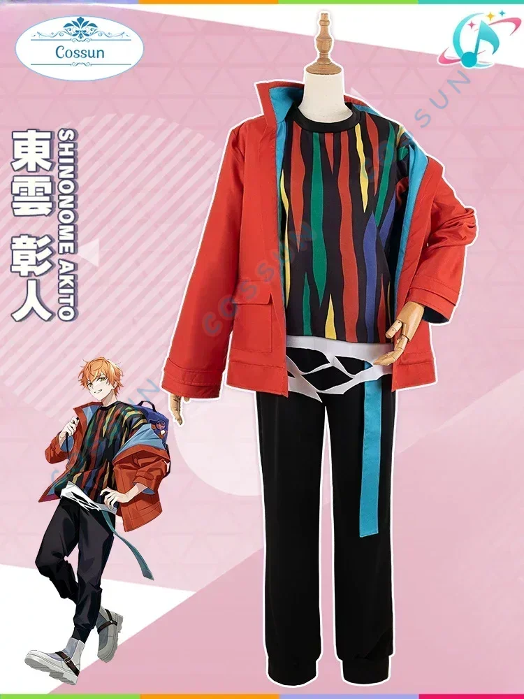 

Game PJSK VBS Shinonome Akito Cosplay Costume Halloween Project Sekai Outfits Women Men New Suit Uniform