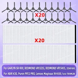 Fit For GARLYN SR-900/REDMOND VR1325S/ZEDAR R600/Puron PR12 PRO/ Loorow AT800 /Liectroux X6/ABIR K30/Tuvio TR04MLBB Brush Filter