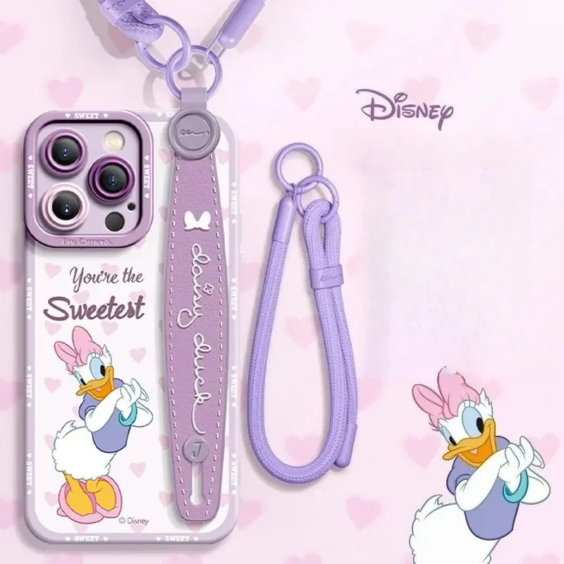 Disney Микки Лотсо Пух Медведь Apple 15 Чехол для телефона Ремешок-браслет iPhone 14 Полный пакет X Anti Drop 13 Pro Мультфильм 11 Милый 12