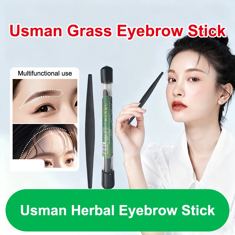 Lápiz de cejas de hierba Usman, cejas voluminizadoras, lápiz de cejas orgánico, activador del crecimiento del cabello, previene la pérdida, resolver cejas esparas