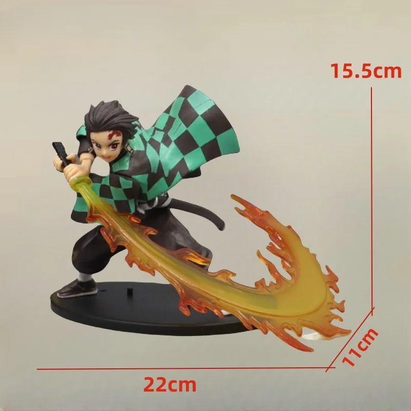 Demon Slayer Figuur Kamado Tanjirou Figuur Computerkast Desktop Anime Karakter Ornament Kinderen Verjaardagscadeau Kerst