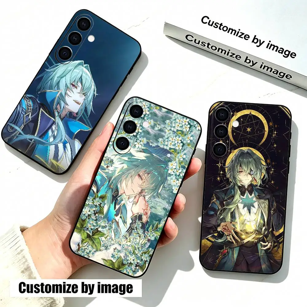Honkai Star R-Rail Anaxa Game HSR  Phone Case For Samsung Galaxy A73,A72,A71,A70,A53,A52,A51,Soft Silicone Black Cover
