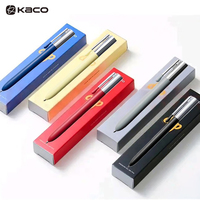 Kaco Creative INS Style Gel Pen Retractable Metal Pen Cap 0.5mm Fine Nib High Aesthetic Appeal Pefect for Daily Write Gift Pack