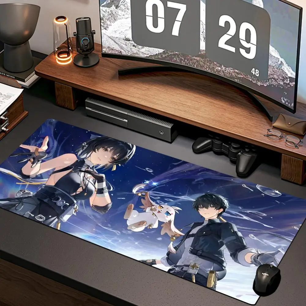 rover wuwa wallpaper Mouse Pad New Computer Home Mousepad XXL Desk Mats Natural Rubber Office Anti Slip Gaming Accessories pad