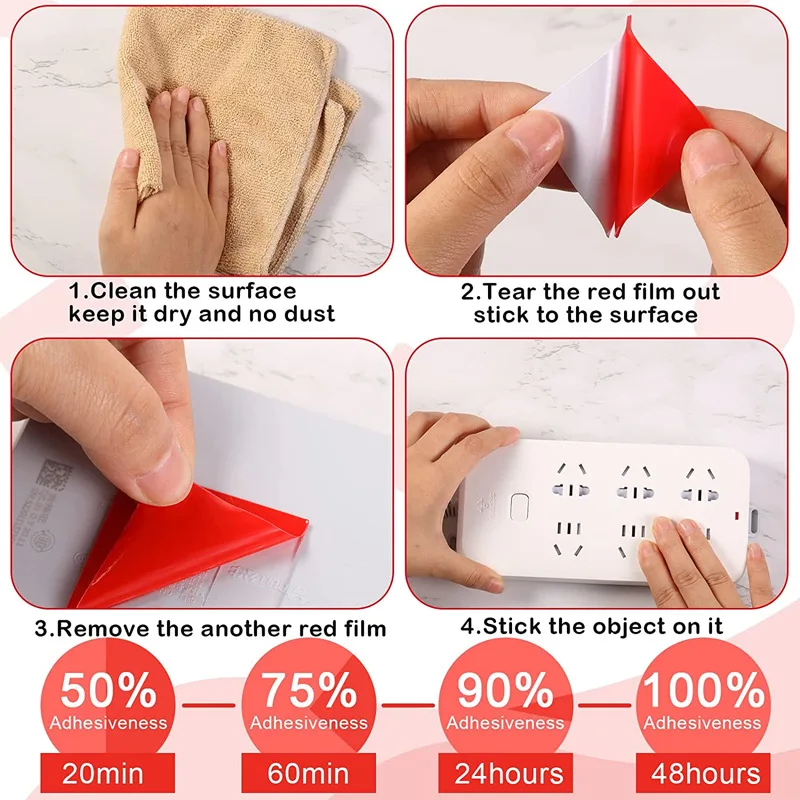 Transparent Acrylic Double-Sided Adhesive Tape Strong Adhesive Patch Waterproof No Trace High Temperature Resistance