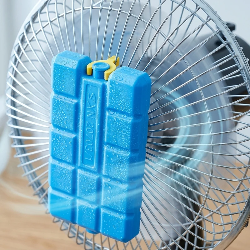 3D Printed Fan Ice Bag Clips, 6/8pcs Cooling Bag Holder Clamps,Secure Ice Pack Fastener Clips for Fan Cooling System Accessories
