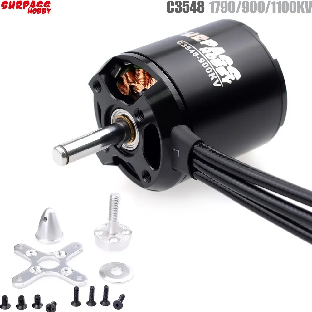 DrMasSURPASS HOBBY C3548 790KV/900KV/1100KV Brushless Motor For RC Airplane Fixed-wing Glider Aircraft