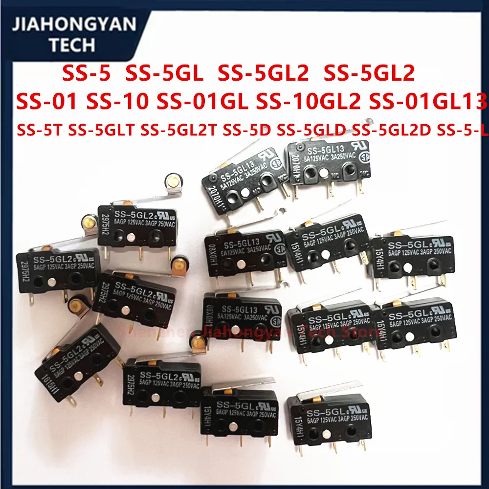For Omron Micro Switch SS-5 SS-5GL SS-5GL2 SS-5GL13 SS-5-F SS-5GL-F SS-5GL2-F 5GL111 SS-01 10 01GL 10GL 01GL2 10GL2 01GL13 SS-5D