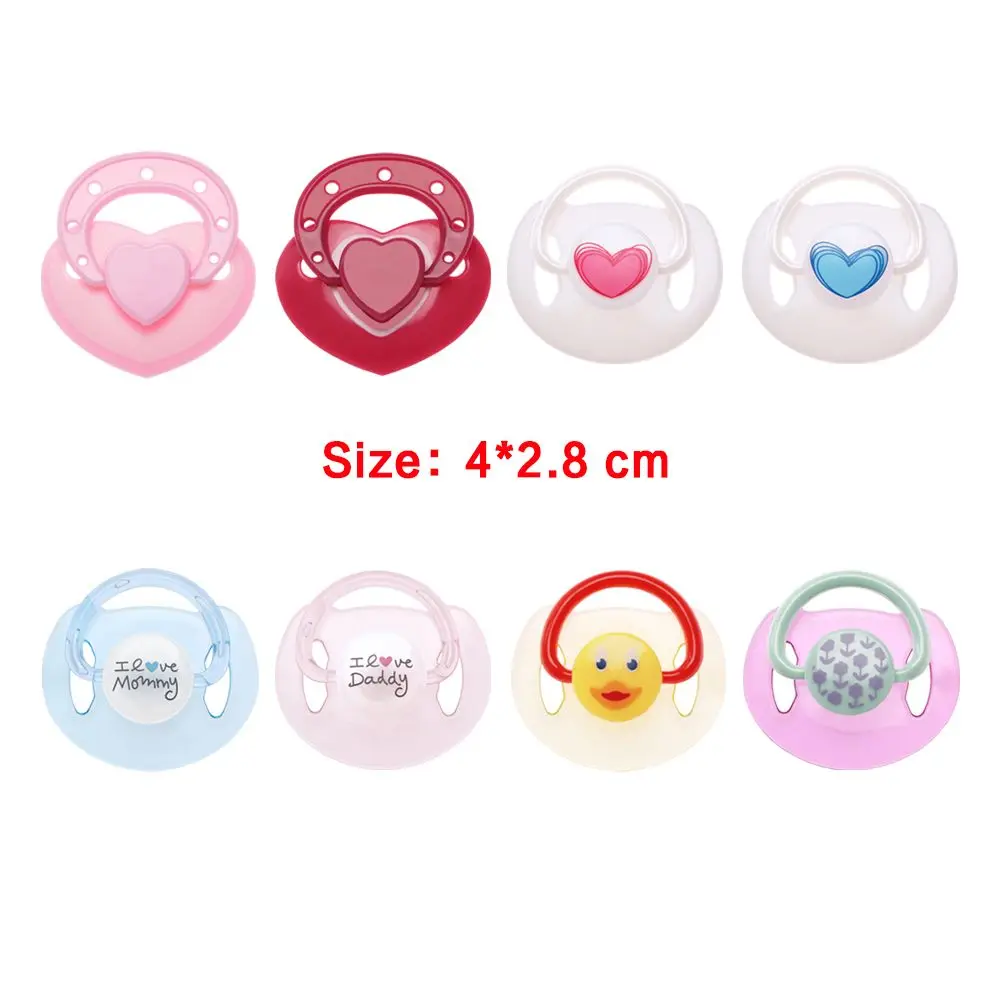 Cute Baby Doll Magnet Pacifier Simulation Nursing Bottle Dummy Pacifie New Reborn Baby Dolls Supplies Dummy Nipples DIY Kids Toy