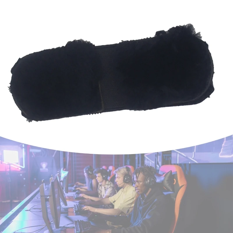 غطاء وسادة عقال أسود لاستبدال سماعة الرأس X A10 من جلد الخراف