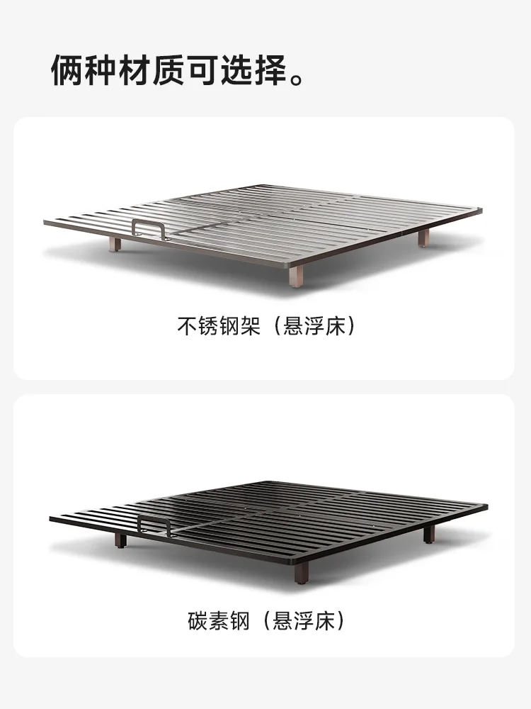 침대 옆 정지 침대 프레임 강철 프레임 스테인레스 스틸 침대, 연철 프레임 로프트 더블 침대 대담하고 두꺼운 없음