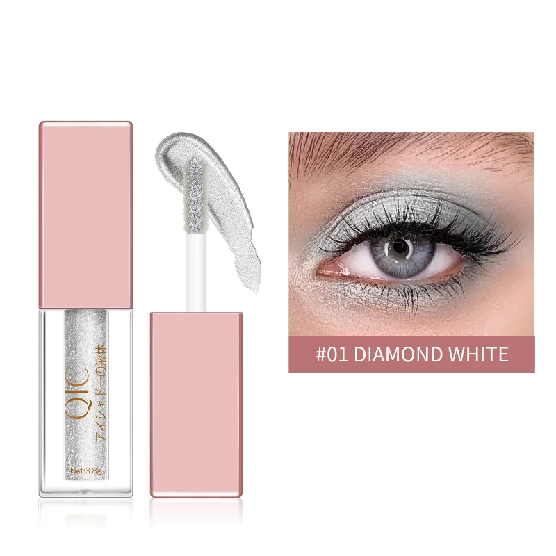 일본 화장품 15 Colors Liquid Pigment Eyeshadow Light Waterproof Glitter Shimmer Metallic Diamond Liquid Eye Shadow Beauty Cosmetics