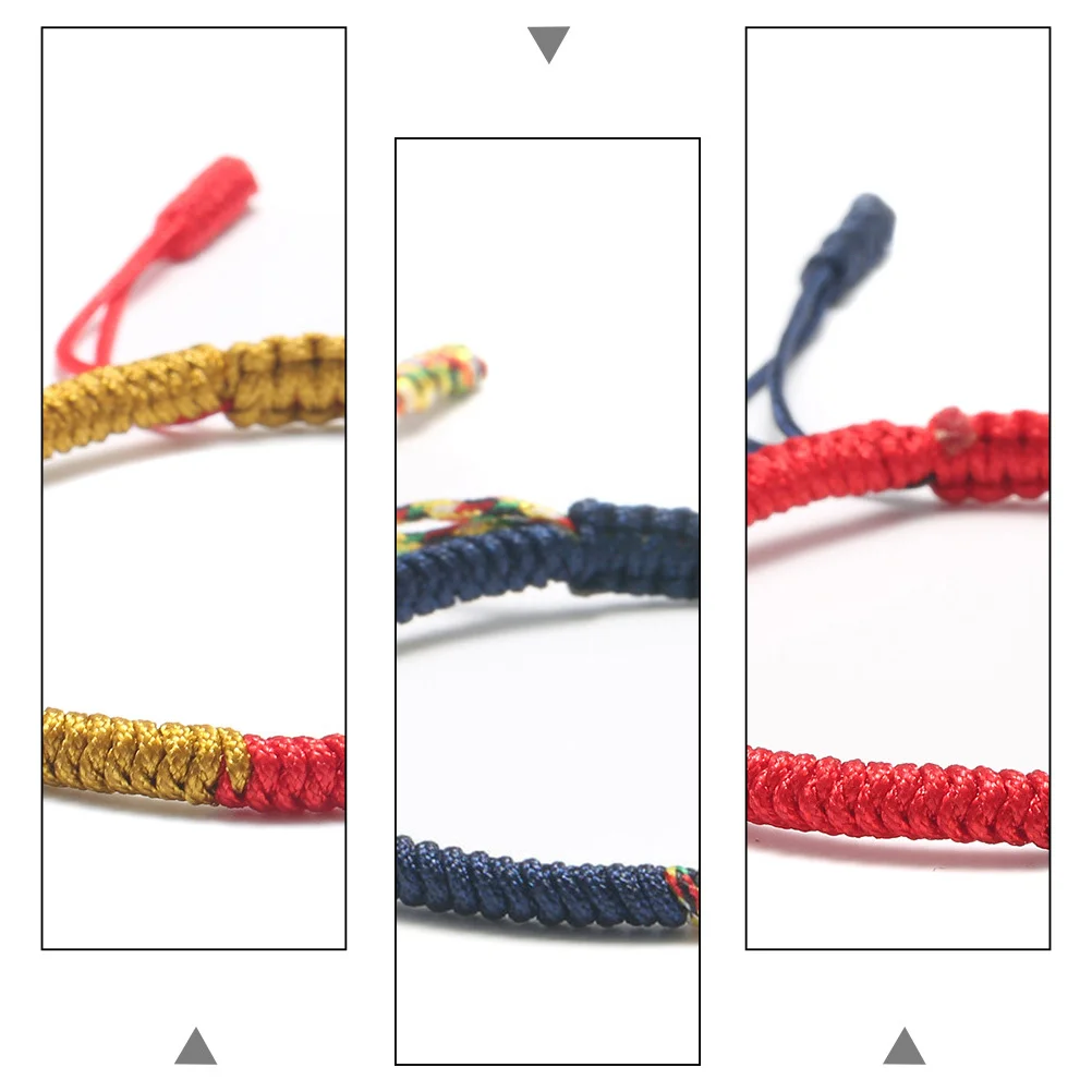 

3Pcs Colorful Rope Bracelets Hand-Woven Ethnic Style Creative Women Hand Jewelry Gifts for Lover Girlfriend Hand-Woven Bracelet