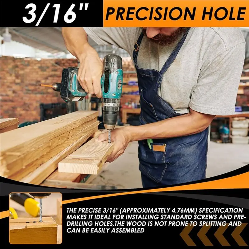 PHFU-Drywall Router Bits 10Pcs Set 3/16" Guidepoint Cutting M2 Speed Steel Spiral Saw And Cutout Tool Power Tools