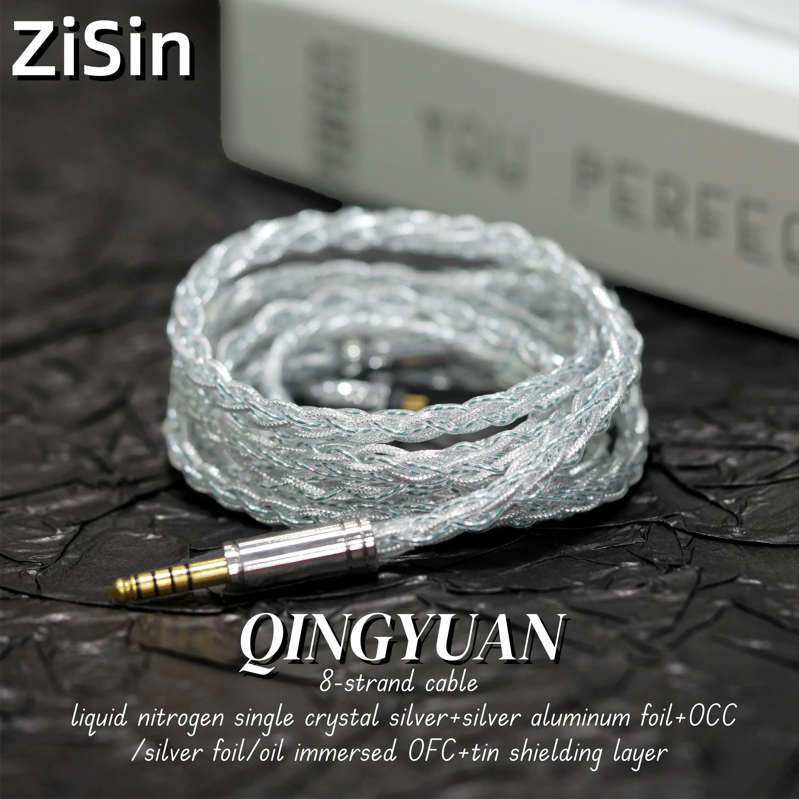 

ZiSin-301 8-Core Litz HIFI Earphone Upgrade Cable With 3.5/2.5/4.4mm MMCX/QDC/TFZ 0.78 2Pin For DB3 Moondrop ZX2 ZAX2 IE500 400