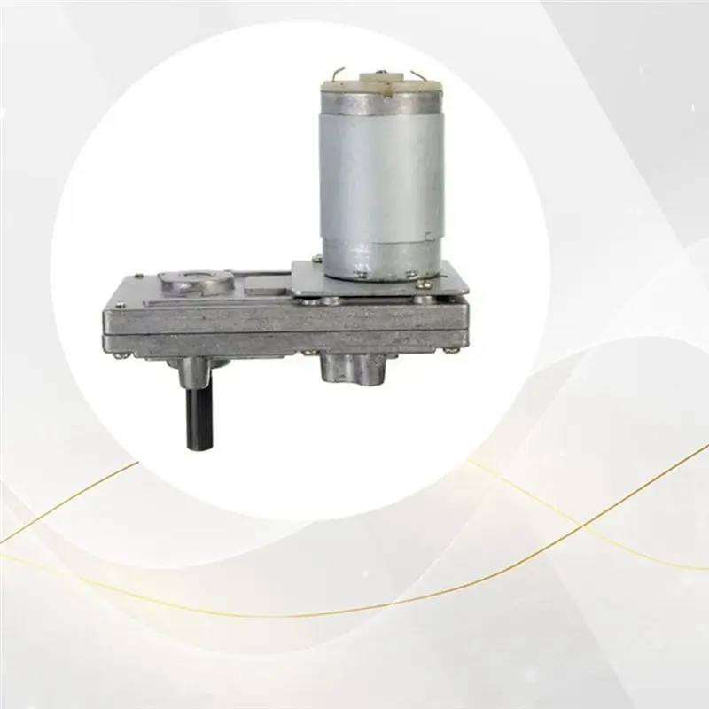 DT17 2PCS 555 Metal Gear DC Motor, 12V 24V High Torque Low Noise, for DIY Projects Robotics, 8mm Shaft