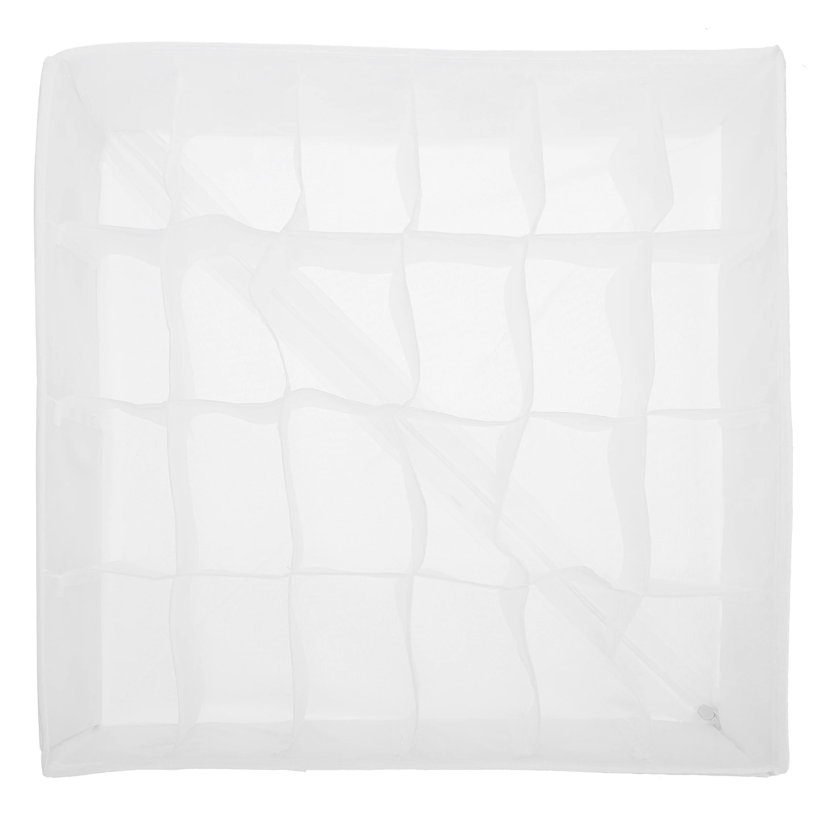 

1pc 24 Grids Underwear Storage Box 900D Linen Fabric 3.0 PP Corrugated 80g Virgin Non-woven Desktop Organizer for Home