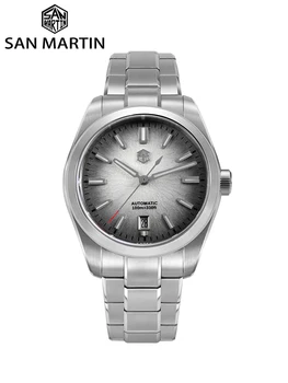 SanMartin-男性用機械式時計,高級ステンレススチール製機械式時計,miyota9015,36mm, 39mm, 42mm,sn0144