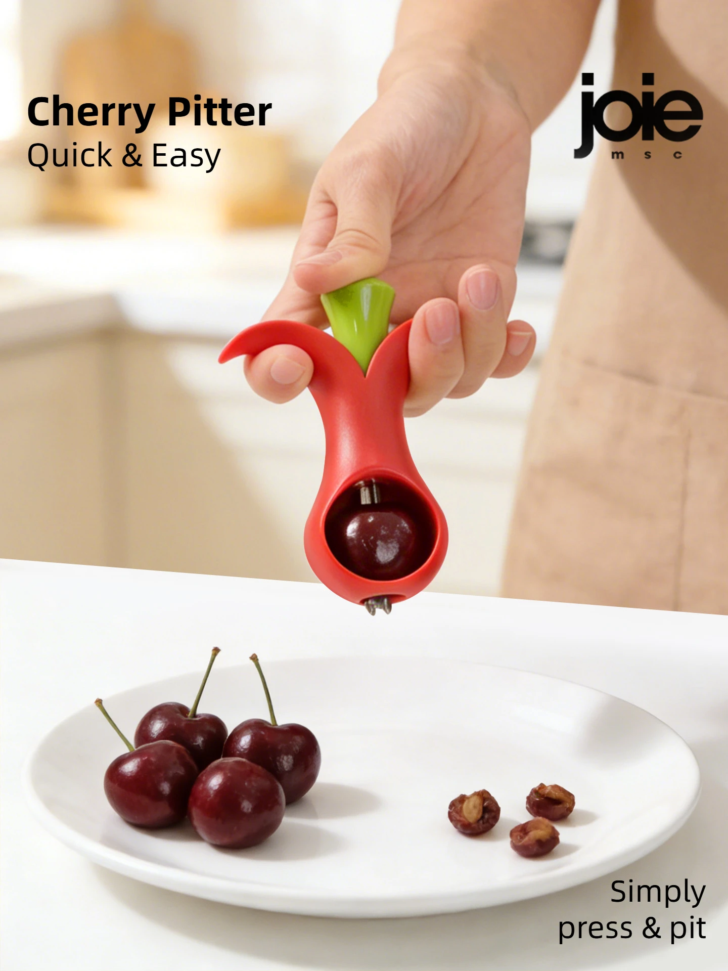 Joie Cherry Pitter Fruit Corer Kitchen Tools Cooking Tools Fruit Core Remove Tool Kitchen Gadget