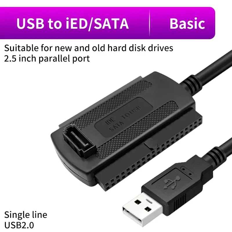 VIKEFON USB 3.0 2.0 zu IDE SATA 3 in 1 Adapter Konverter SATA 2,5 3,5 Zoll SDD Festplatte Festplatte HDD Adapter Kabel für PC Laptop Notebook 3