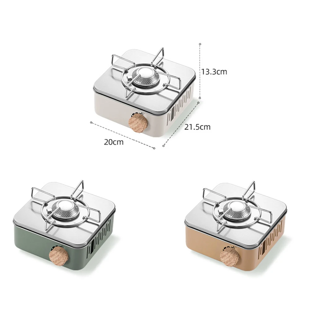 Imagem -06 - Mini Fogão a Gás Portátil para Acampar Cozinhar Piquenique ao ar Livre Único Queimador Fogões de Acampamento com Bolsa de Armazenamento