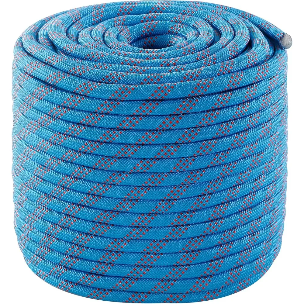 

CQStatic Climbing Rope, Outdoor Polyester Rope for Rappelling Arborist Swing Rescue Safety Escape Hiking Camping Mountaineering