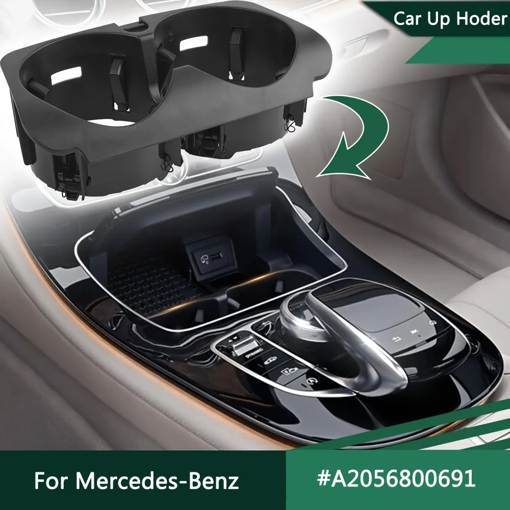 New Car Front Center Console Water Cup Holder For Mercedes-Benz W205 W213 W253 W447 W467 A2056800691 2056800691 Car Accessories