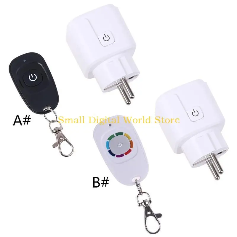 

77UB 433mhz Wireless RF Remote Control for Smart WiFi Power Socket Outlet with Transmitter EU Plug Home Office
