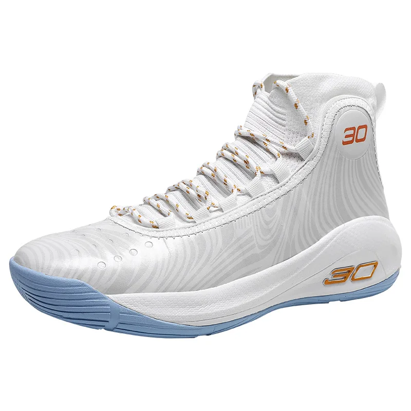 Curry 6 Basketball Shoes Men's High Top Teen Rebound Boots Non-Slip Big Kids Sneakers Sound Student Sneakers