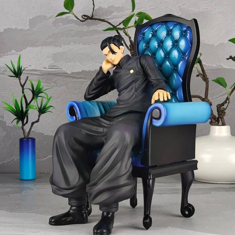 24cm Anime Jujutsu Kaisen Figurki Sofa Geto Suguru Satoru Gojo Figurki akcji PVC Model kolekcjonerski Urodziny dla dzieci Zabawki