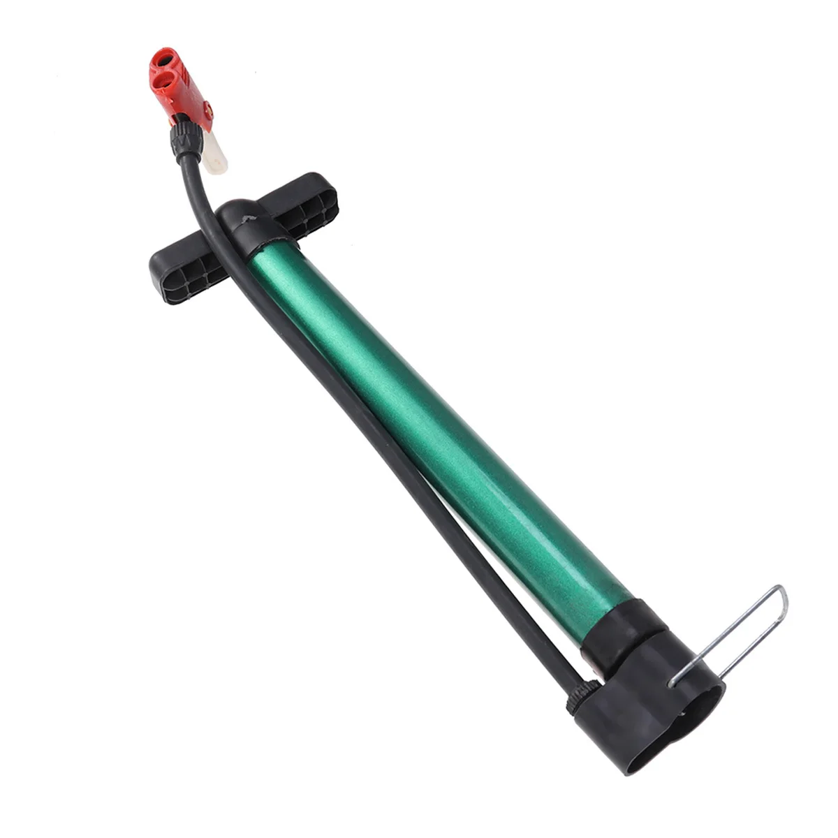 

Lightweight Portable Bike Tire Pump Lockable Long Aluminum Alloy Barrel Multi Valve Inflator for Bicycle Vehicle Balls Balloon