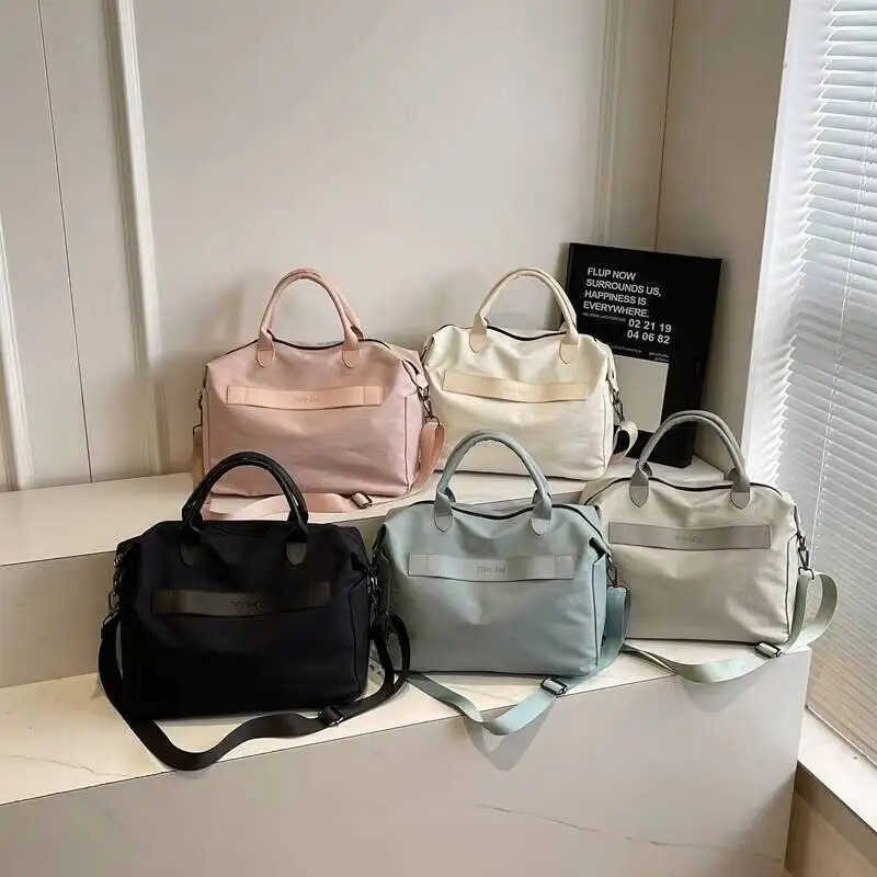 

Minimalist Short Trip Lightweight Waterproof Oxford Cloth Tote Versatile Crossbody Large Capacity Business Trips and Commuting