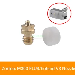 2pcs Zortrax M300 PLUS Hotend V3 Replacement Brass Nozzle W/ Insulation Sock 3D Printer