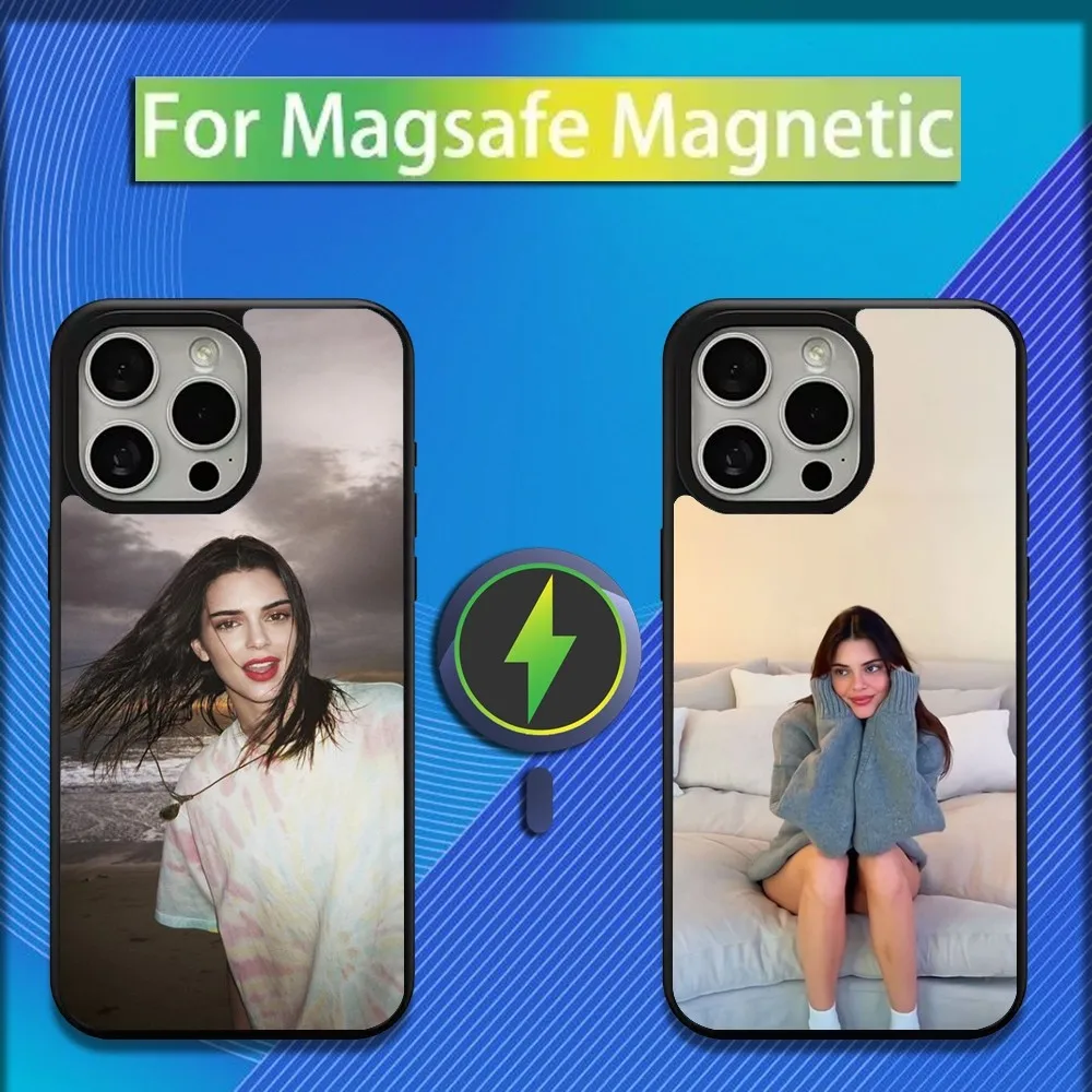 K-Kendall J-Jenner Model Phone Case For iPhone 16,15,14,13,12,11,Plus,Pro,Max,Mini Magsafe Magnetic Wireless Charging