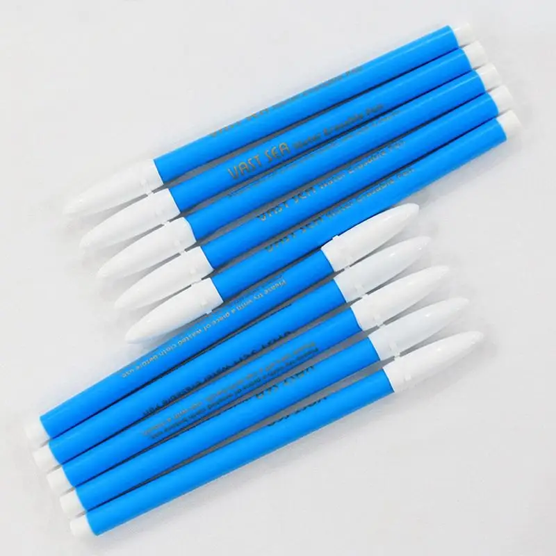 Water Soluble Pen Smooth Writing 10 PCS Fabric Markers For Sewing Bright Colors Fiber Pen Tips For Quilting Sewing Supplies And