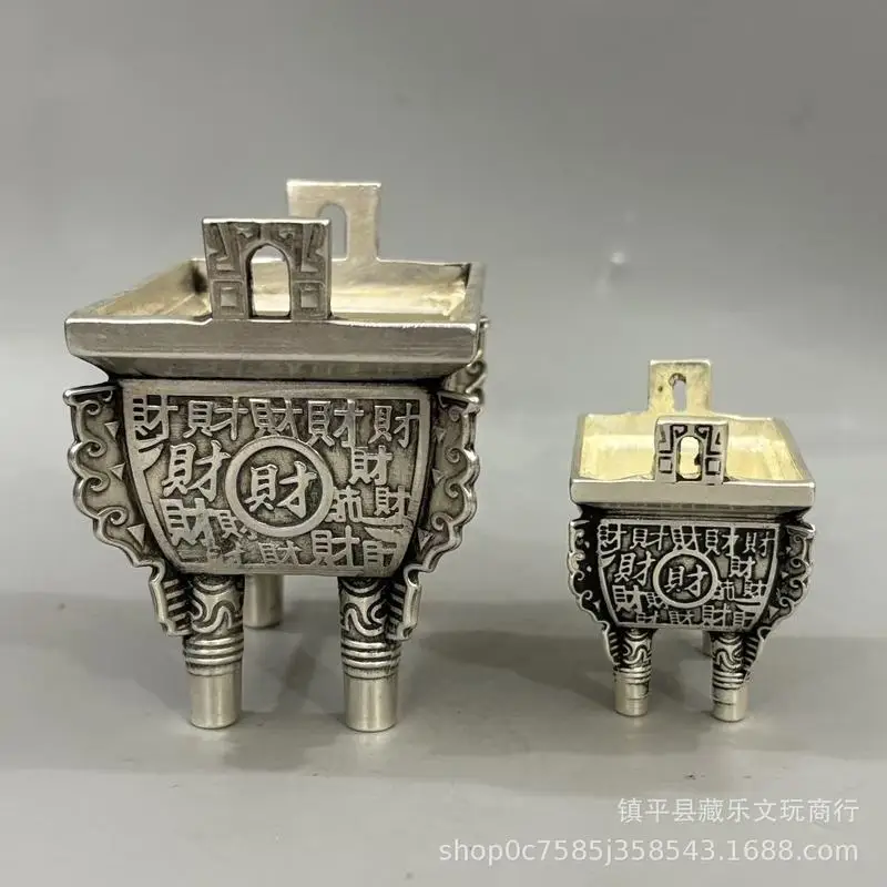 Copper tripod ornaments for attracting wealth and prosperity, home incense burner, suitable for shops, offices, and company open
