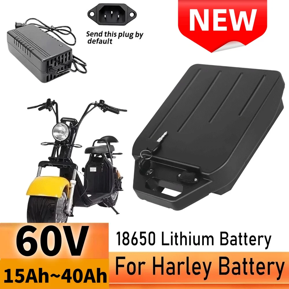 

✨ 60V 15Ah-40Ah electric motorcycle waterproof 18650 lithium battery suitable for Harley Citycoco electric scooter battery