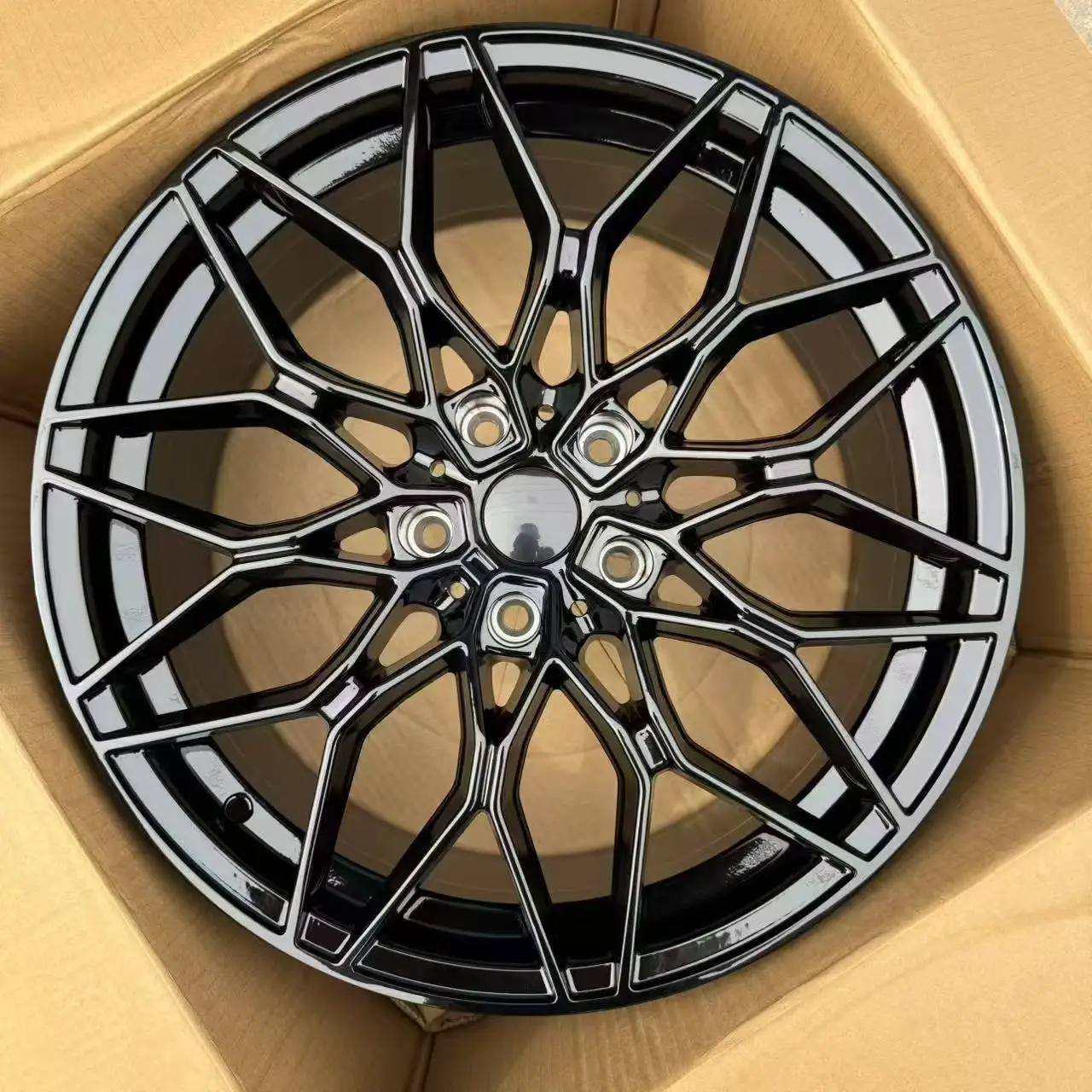 18-20 Inch 5X120 PCD Deep Dish Black Forged Aluminum Alloy Wheel Rims Universal Passenger Car Modified Wheels