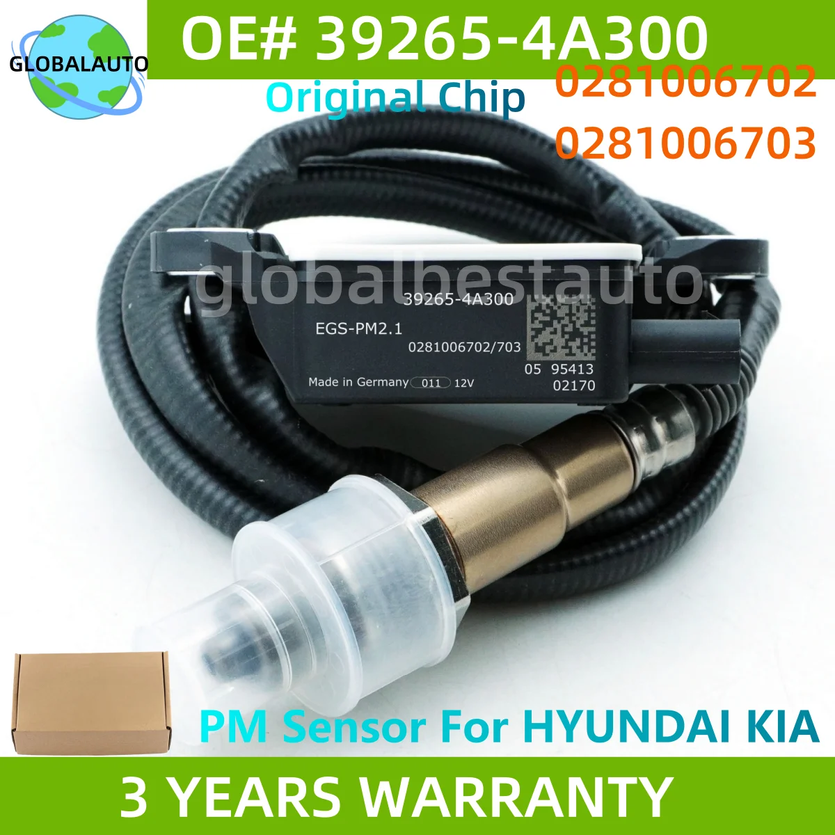 

Датчик твердых частиц 39265-4A300 392654A300 0281006702 для Hyundai Starex H1 I800 2015-2017