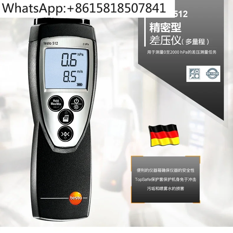 512 High Precision Micro Differential Pressure Meter Dexter 510 Absolute Pressure Meter Gas Pressure Differential  Meter