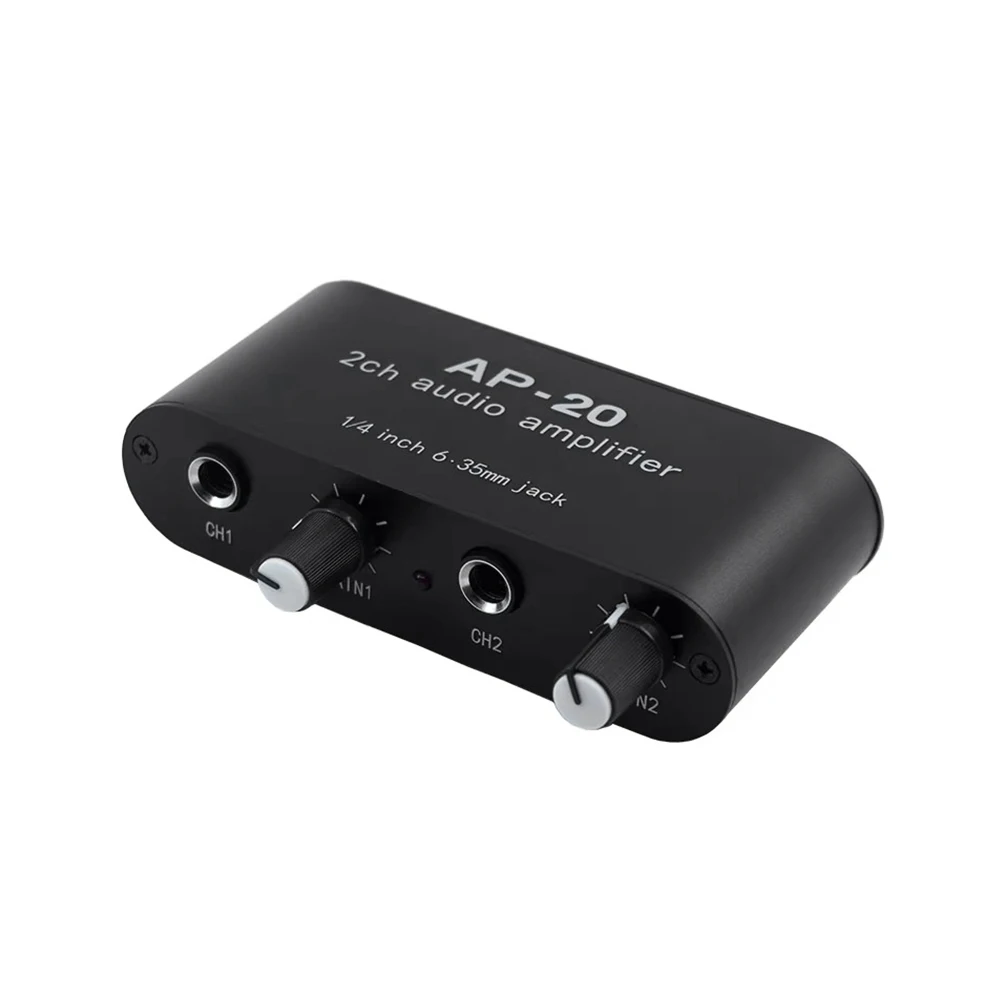 AIYIMA Audio Amplifier AP-20 Preamplifier 2.0channel Balanced Input Microphone Speaker Audio Instrument Amplifier DC5-12V