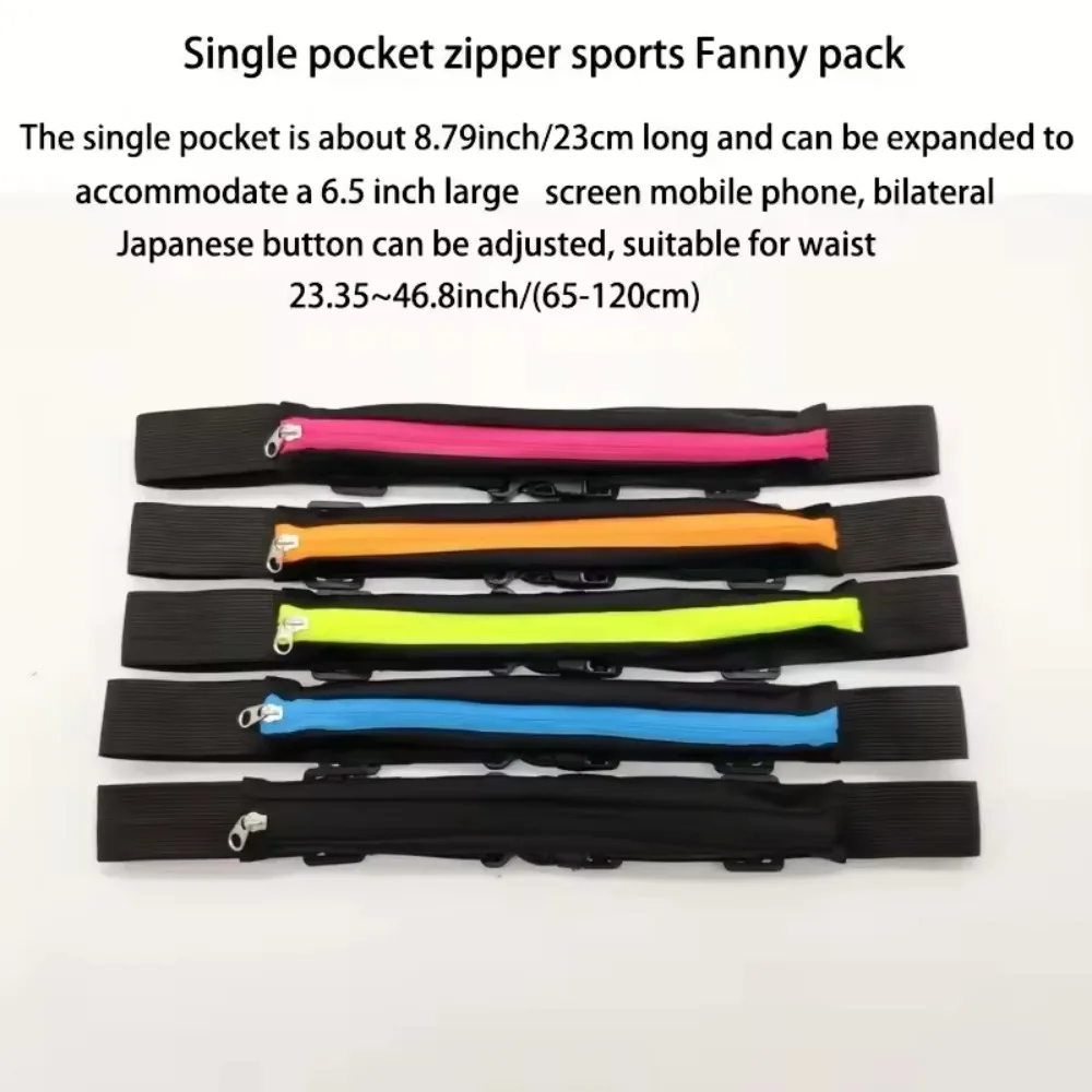 

Sports Bag Running Waist Bag Pocket Running Cycling Jogging Waist Belt Pack Phone Pouch Pocket Waterproof Adjustable Gym Bag