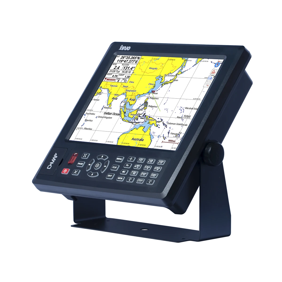 

Marine navigation communication equipment XINUO GPS chart plotter HM-1512 12" TFT LCD display CE IMO NMEA0183 interfaces IP65