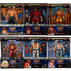 Auf Lager Jada Toys Ultra Street Fighter II m. Bison Dhalsim gewalttätiger Ken Ryu Guile 6 10 Hauptverkaufspuppe Ken Original artikuliert - №6