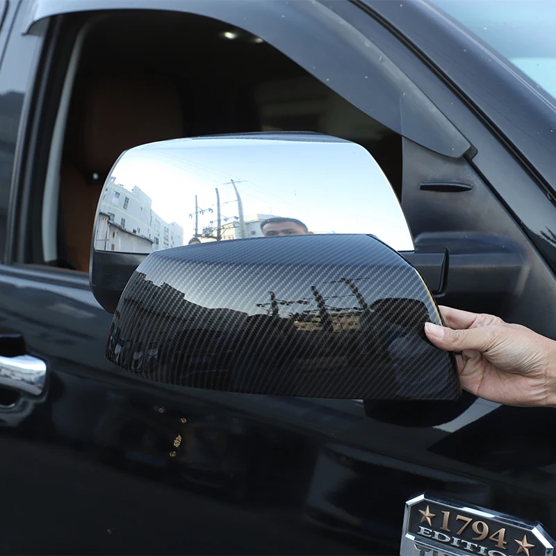 ABS Polish Chrome Car Side Rearview Mirror Cover Cap Trim Sticker Auto Accessories for Toyota Tundra Crew Max 2008-2015 Sequoia