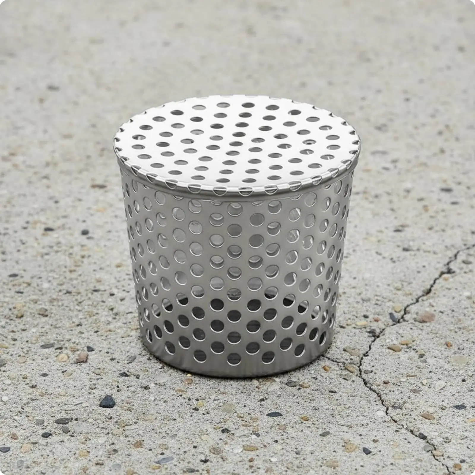 Stainless Drain Cover Easy Clean Debris Filter Strainer Cap for Wall and Balcony Drainage Points